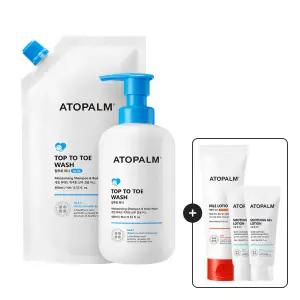아토팜 탑투토워시 460ml+리필400ml (gift 엠엘이로션60ml/수딩젤)