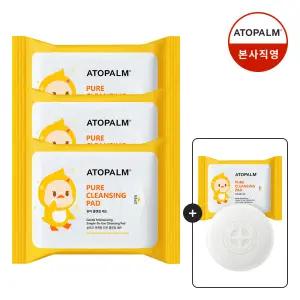 아토팜 퓨어 클렌징 패드 30매x3 (gift 카밍솝+클렌징패드)