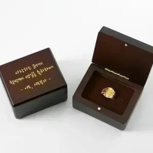 프리미엄돌반지 1.00g 우드케이스각인