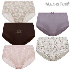 여성 레이온 면혼방 맥시 부인용 엄마 할머니 삼각 팬티 빅사이즈 90-110 5매 562