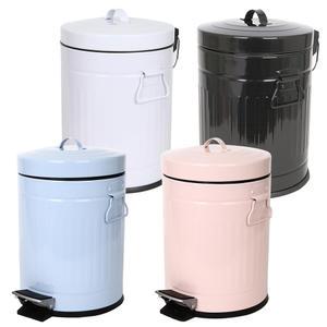 무소음 댐퍼 칼라색상 폐달 휴지통5리터 쓰레기통