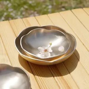 [롯데홈쇼핑 단독] 방짜유기 봄꽃찬기 3P세트(1호 2P+2호 1P)