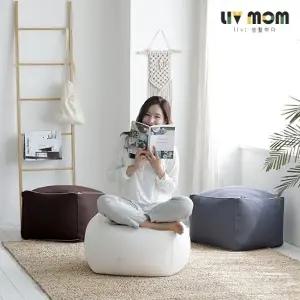 리브맘 달콤 빈백 스툴 사각 3color