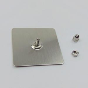 스텐 다용도 무타공 붙이는 접착식 나사 볼트 고정 부착 판 플레이트 후크 걸이 욕실 화장실 소형