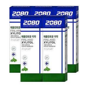 2080 자일리톨 애플민트향 치약 110g x 5개