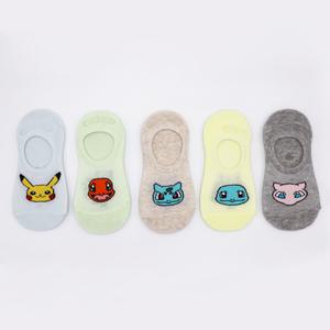 포켓몬 덧신 5켤레 아동 남아 여아 초등 학생 어린이 키즈 주니어 삭스 벗겨짐 미끄럼방지 피카츄 여름 1세대 캐릭터덧신