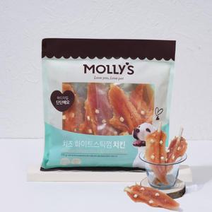 [몰리스] 치즈 화이트스틱껌 치킨 270g