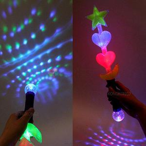 LED 반짝 불투명 미러볼 요술봉 마술봉 야광봉 재롱잔치 장난감