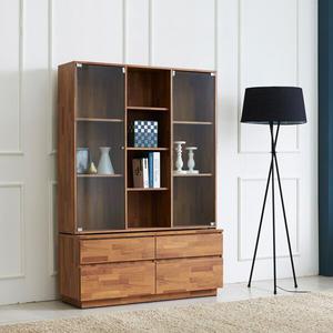 리타 투서랍 유리책장 1200