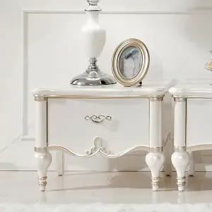 아벨리아 화이트 엔틱 거실협탁