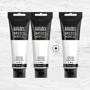 리퀴텍스 베이직 아크릴물감 118ml (432 / 티타늄화이트)