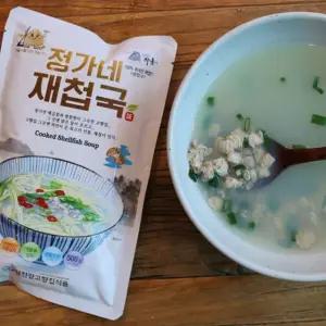 하동 고향집 섬진강 맛집 재첩국 500g 6팩