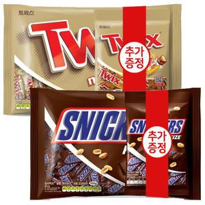 스니커즈 미니즈 500g+160g(1개)+트윅스 미니즈 500g+160g(1개)