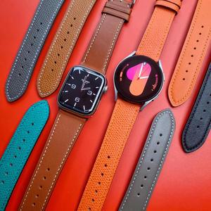 애플워치 가죽 스트랩 갤럭시워치 8 7 SE2 6 5 4 3 시계줄 울트라 프로 클래식 액티브2