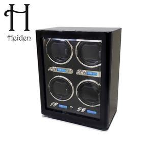 [하이덴][Heiden] 하이덴 노바 쿼드 와치와인더 HD025-Shiny Black Wood 명품 시계보관함 4구