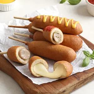 [다신샵] 모짜렐라 닭가슴살 반반핫도그 20팩 / 식단간식