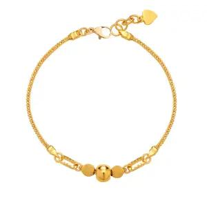 [한국금다이아몬드] 여자 순금 팔찌 폭스 체인 볼 24K 7.5g 18K장식