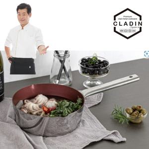 클래딘(CLADIN) 이연복 IH 스텐 팬 통3중 엣지 플랫 멀티냄비 20cm
