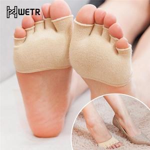 덧버선 여름 양말 덧신 발가락 분리기 반 안창 다섯 손가락 패드 1 쌍, 무지외반증 팔 보호대 앞발 발 관리