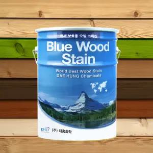블루우드스테인 16L / 방부목 데크 원목 투명 오일스테인 오일스텐 나무페인트칠 추천색상