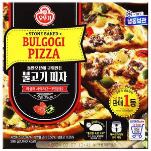 오뚜기 불고기피자 396g x 1개 / 냉동식품 간편조리