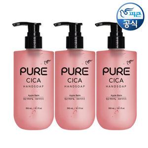 피죤 퓨어 시카 핸드워시 애플밤 300ml 용기 x 3개