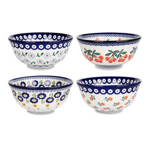 블루밍가든 로맨틱플라워 면기 떡국그릇 4P 세트, 1개