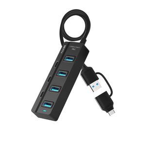 세기누스 코어 USB3.0 A C타입 콤보 7포트 OTG USB허브 349TC