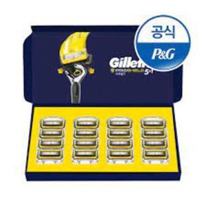 질레트 프로쉴드 옐로우 면도기날 대용량 16개