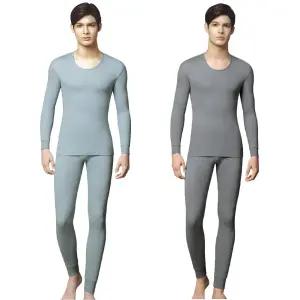 BYC 남자 양면 겨울내의 순면 시보리 9부 단색 상하세트 빅사이즈까지