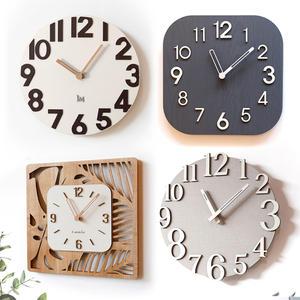 원목 인테리어 무소음 거실 벽걸이시계