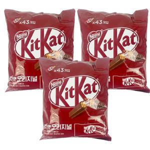 킷캣 미니 오리지널 13.5g x 43개 x 3개