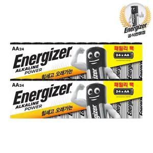 에너자이저 알카라인 건전지 AA 24알x2개