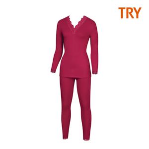 [트라이] 여성 뷰티 보온 메리 9부 상하세트