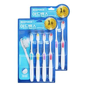 엘지 페리오 어드밴스 칫솔 탄력모 4입 2개 양치