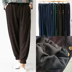 마미소 단추 기모 몸빼 바지 주름 엄마 할머니 빅사이즈 40 60 마담 중년 여성 옷