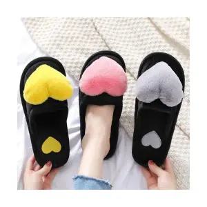 사랑 하트 러브 입체 털 푹신한 큐티 러블리 방한 실내화 실내 슬리퍼 여성 겨울 거실화 세아마켓