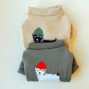 코코스튜디오 고양이 강아지 옷 벤지 도톰 티셔츠