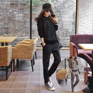 [로즈엘리][기모안감 상하세트] 캐주얼 시크룩 와펜 겨울 상하세트