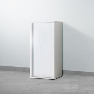 철제 캐비닛 1문 수납장 화이트 틈새 3단 서랍장