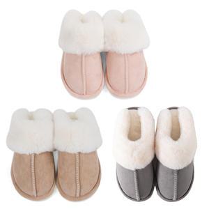 여성 따뜻한 털 슬리퍼 / 겨울 방한 퍼 기모 사무실 실내화 거실화