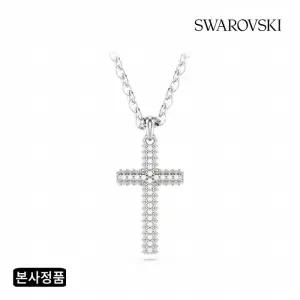 [/본사정품] Insigne Pave 십자가 로듐 목걸이 5675577