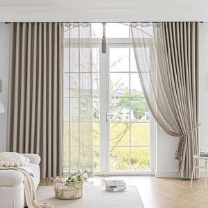 [지나송]끌로이 형상기억 방한 암막커튼 중형(암막2장,봉별도)