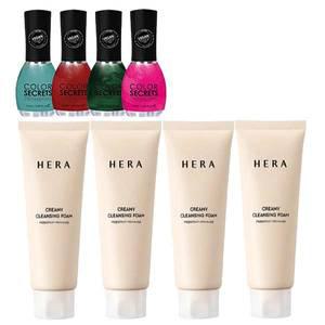 네일컬러 구매시 헤라 크리미 클렌징 폼 50g 4개 증정 / 헤라 리프레싱 클렌징 폼 50g 4개 증정 ##