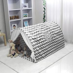 [키즈돔] 지그재그 3단 어린이 학생 침대 플레이 놀이 동굴 텐트