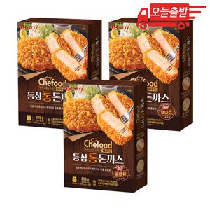 오늘출발 롯데 쉐푸드 등심통돈까스 300g 3개