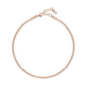 갤러리아 여자 14K 발찌 금 체인 실 두줄 폭스