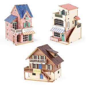 영공방 DIY 목재 조립 모형키트 미니 : 카페 시리즈 카페드유럽 (1EA)