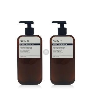 스킨유 이노센트 샤워젤 컴포트 우디 500g 2개
