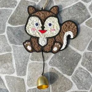 하비코 펄프클레이 다람쥐 도어벨 만들기 4인용 DIY 방과후 돌봄 노인 장애인 수업